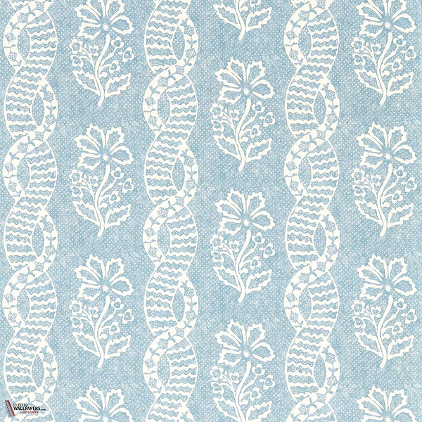 Dabu stripe behang-Zoffany-Wedgwood blue-Rol-Selected Wallpapers-Interiors