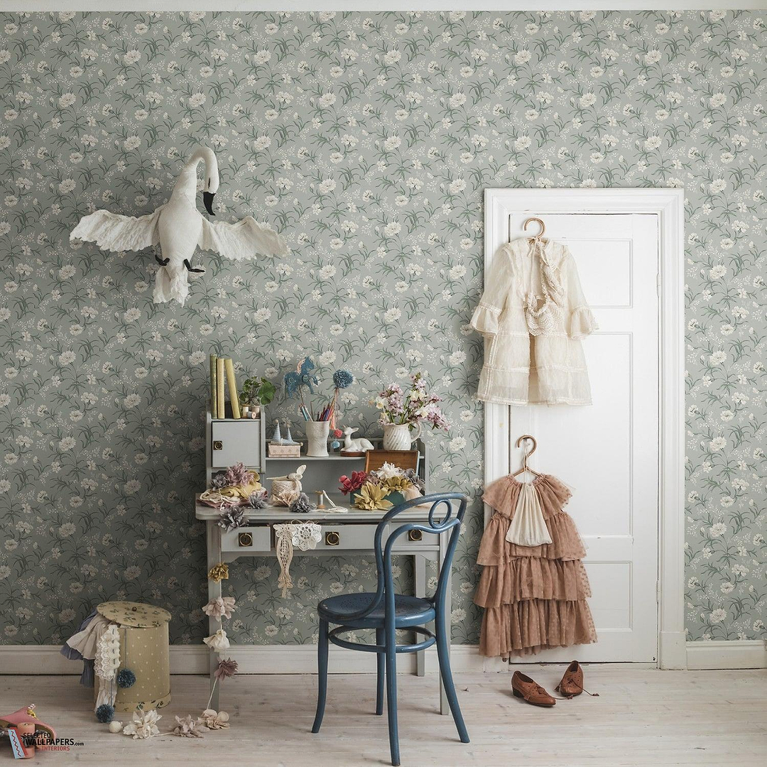 Emilie behang-Sandberg-Selected Wallpapers-Interiors