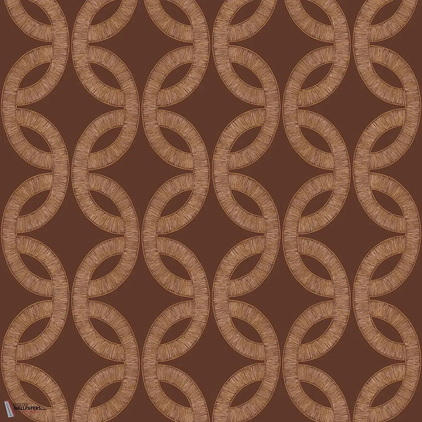 Etienne behang-Casamance-Bordeaux/Cuivre-Rol-Selected Wallpapers-Interiors