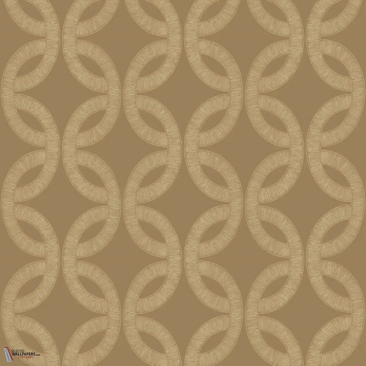 Etienne behang-Casamance-Praline/Dore-Rol-Selected Wallpapers-Interiors