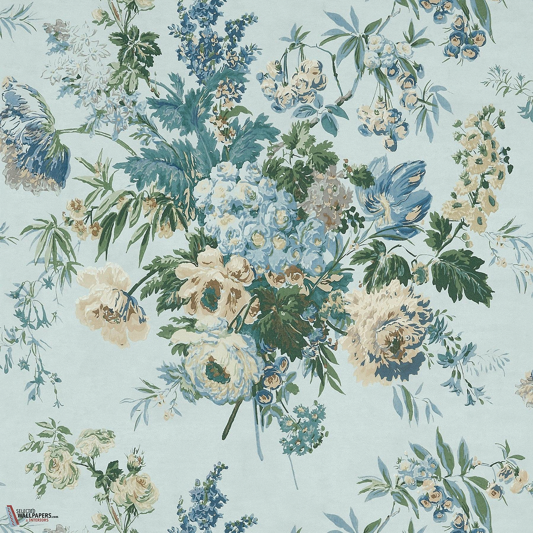 Garden Club behang-Anna French-Blue-Rol-Selected Wallpapers-Interiors