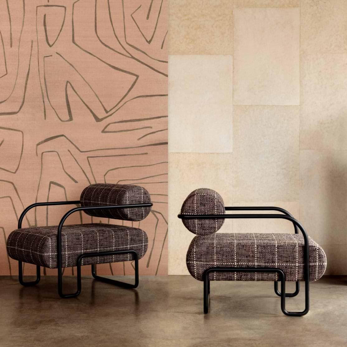 Graffito II-behang-Tapete-Kelly Wearstler-Selected Wallpapers