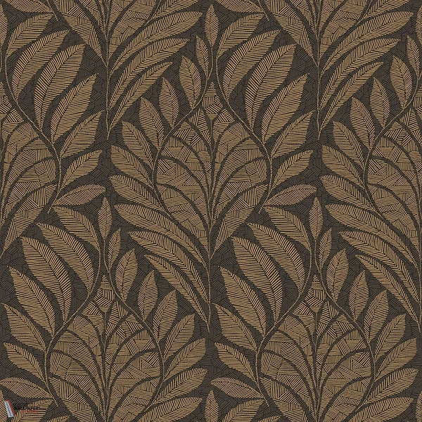 Gustav behang-Casamance-Anhracite/Dore-Rol-Selected Wallpapers-Interiors