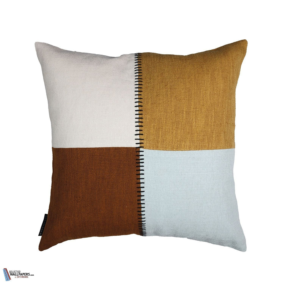 Housse de Coussin Centon-Casamance-kussen-cushion-kissen-Ocre Vert de Gris-45 x 45 cm-Selected Interiors