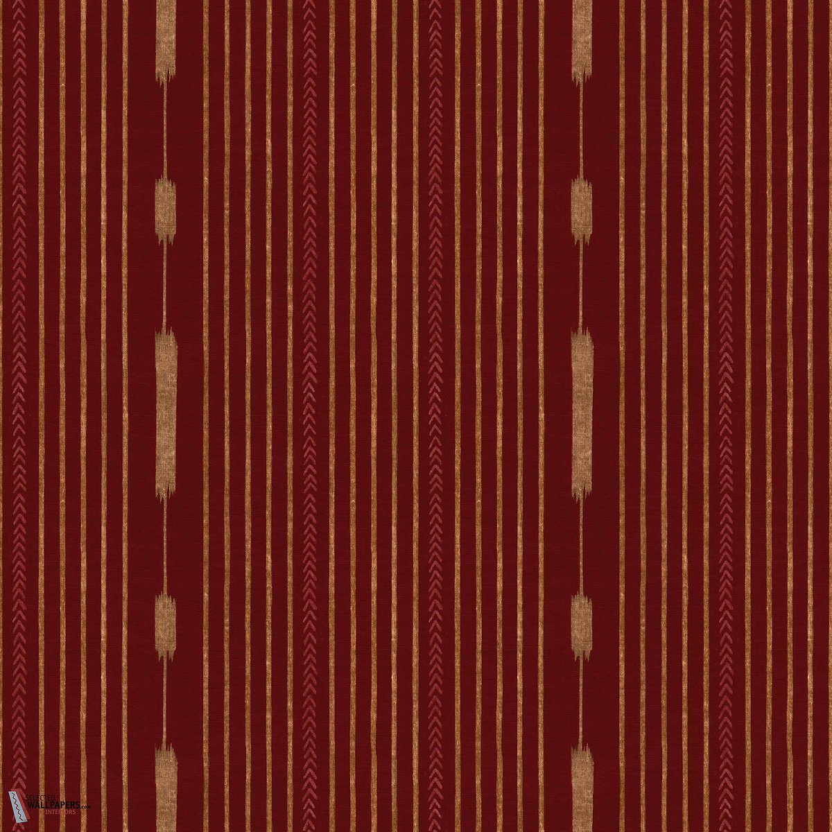 Huipil behang-Coordonne-Wine-Non Woven-Rol-Selected Wallpapers-Interiors