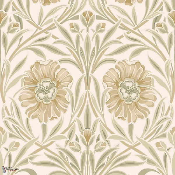 Isadora behang-Casamance-Ivoire/Amande-Rol-Selected Wallpapers-Interiors