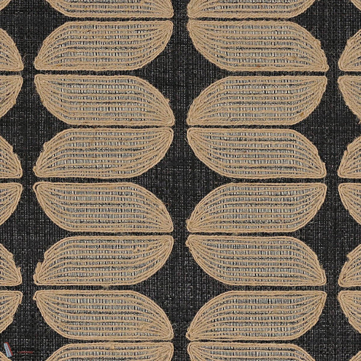 Isola behang-Casamance-Carbone Naturel-Rol-Selected Wallpapers-Interiors