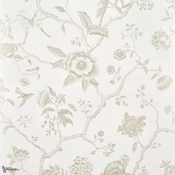 Jardin de Paradis Tapete-Pierre Frey-Coquille-Rolle-Selected Wallpapers-Interiors