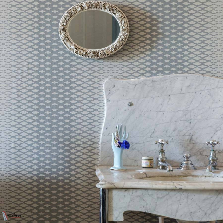 Lattice behang-Behang-Farrow & Ball-Selected Wallpapers &amp; Interiors
