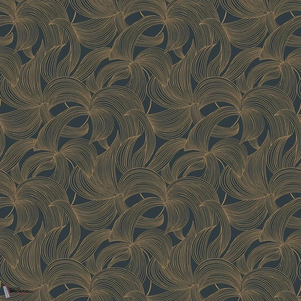 Leontine behang-Casamance-Encre/Dore-Rol-Selected Wallpapers-Interiors