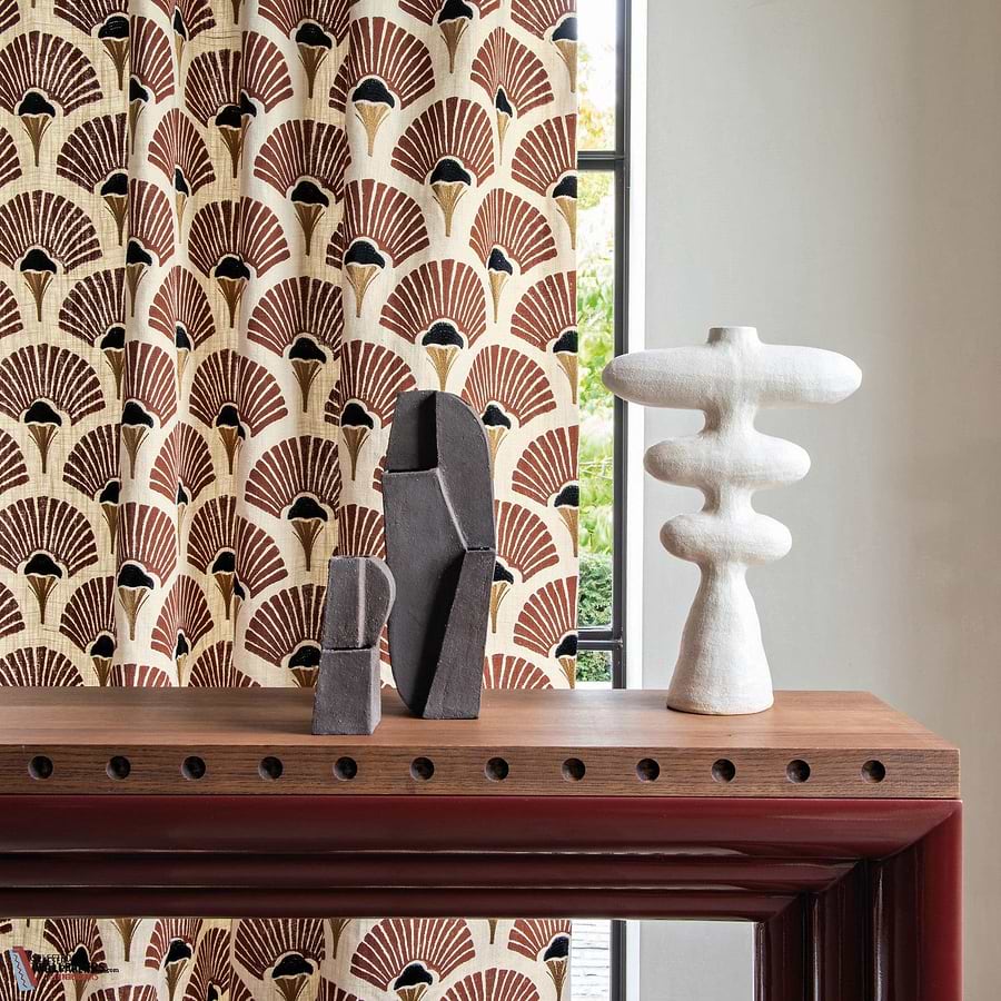 Linefolia stof-Casamance-Selected-Wallpapers-Interiors