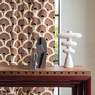 Linefolia stof-Casamance-Selected-Wallpapers-Interiors