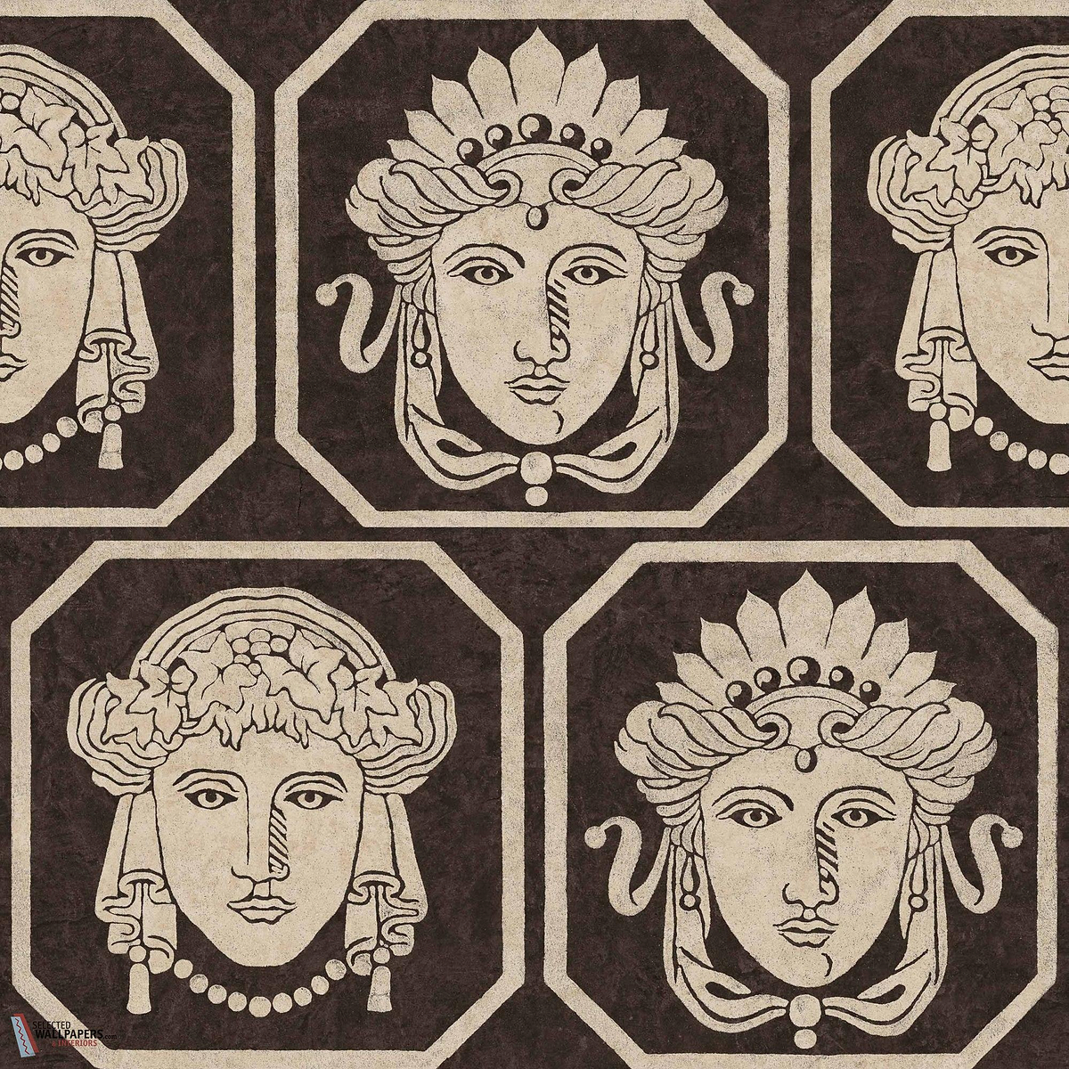 Maiorum behang-Coordonne-Coal-Non Woven-Rol-Selected Wallpapers-Interiors