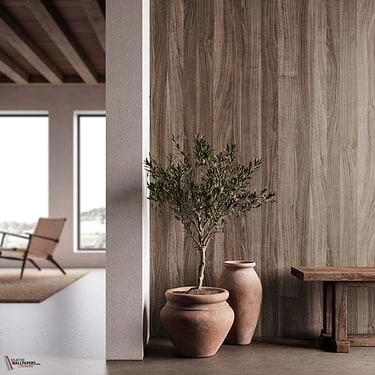 Materia wood Tapete-INSTABILELAB-Selected-Wallpapers-Interiors