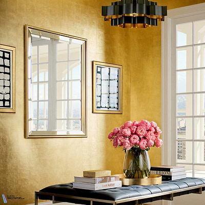 Metal Leaf-Thibaut-wallpaper-behang-Tapete-wallpaper-Selected Wallpapers