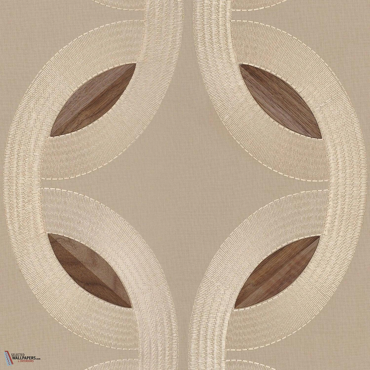 Mimbeau behang-Casamance-Beige Taupe-Meter (M1)-Selected Wallpapers-Interiors