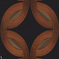 Mimbeau behang-Casamance-Noir Cuivre-Meter (M1)-Selected Wallpapers-Interiors