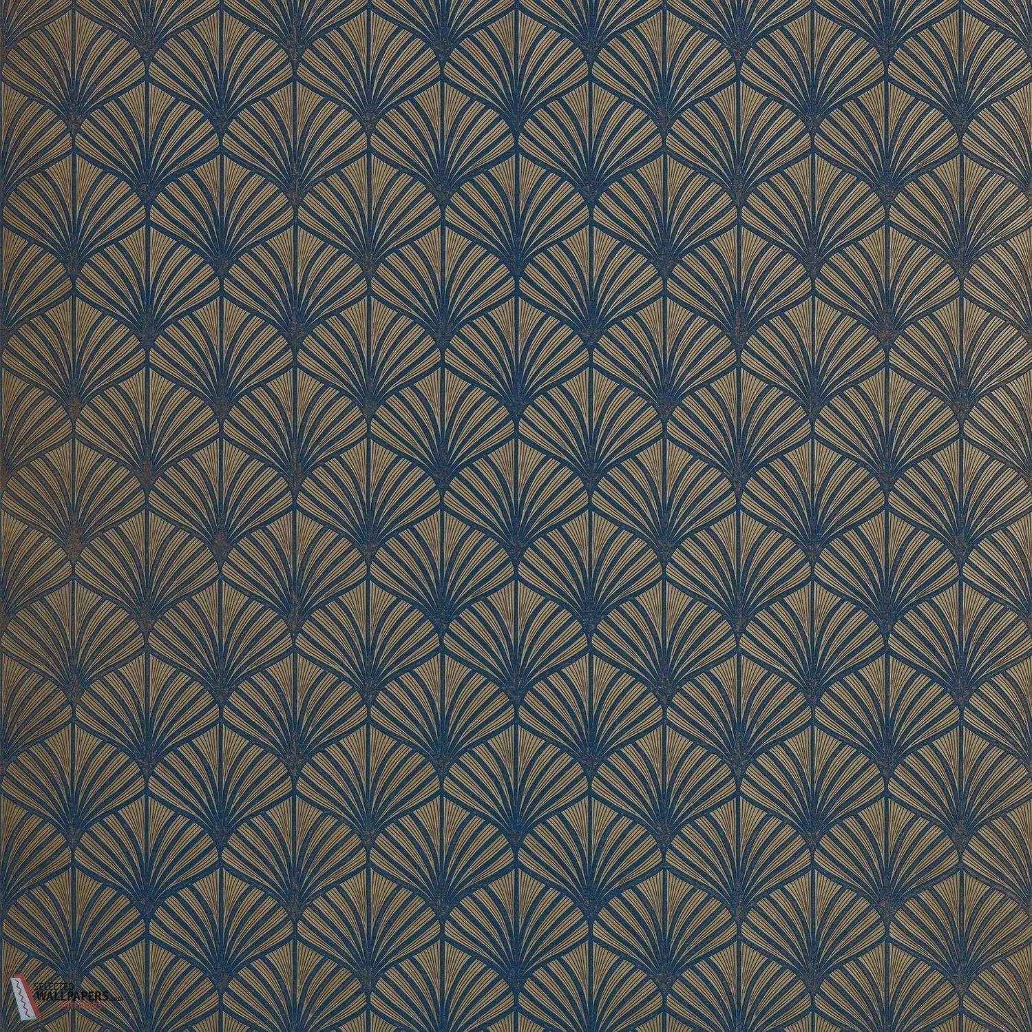 Nereides behang-Casamance-wallpaper-tapete-Bleu Roi/Dore-Rol-Selected-Wallpapers-Interiors