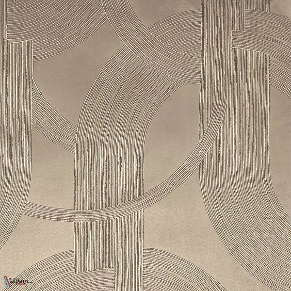 Odeon behang-Casamance-Taupe Dore-Meter (M1)-Selected Wallpapers-Interiors