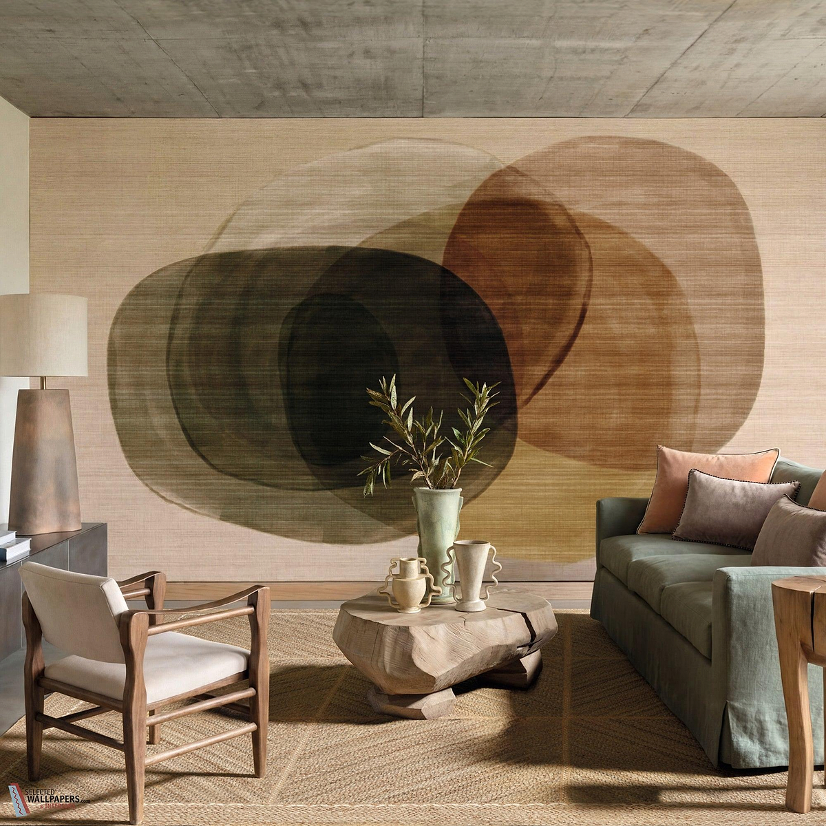 Ova prima behang-Elitis-Selected Wallpapers-Interiors