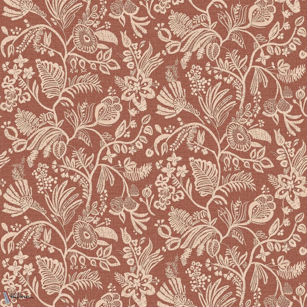 Pastel behang-Casamance-Terracotta-Rol-Selected Wallpapers-Interiors