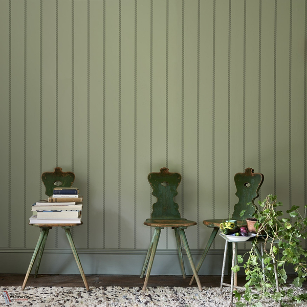 Petal Stripe behang-Behang-Farrow & Ball-Selected Wallpapers &amp; Interiors