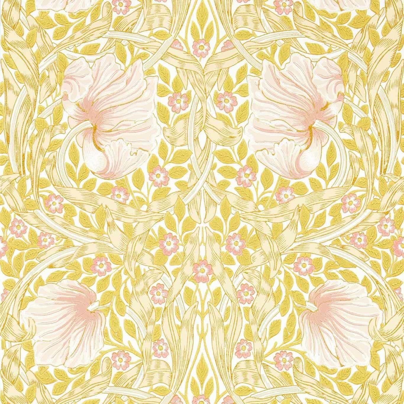 Pimpernel-behang-tapete-wallpaper-Morris & Co-Sunflower Pink-Rol-Selected-Wallpapers-Interiors