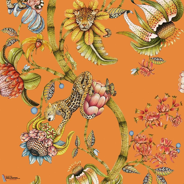 Protea Panthera behang-Cole & Son-Clementine-Rol-Selected Wallpapers-Interiors