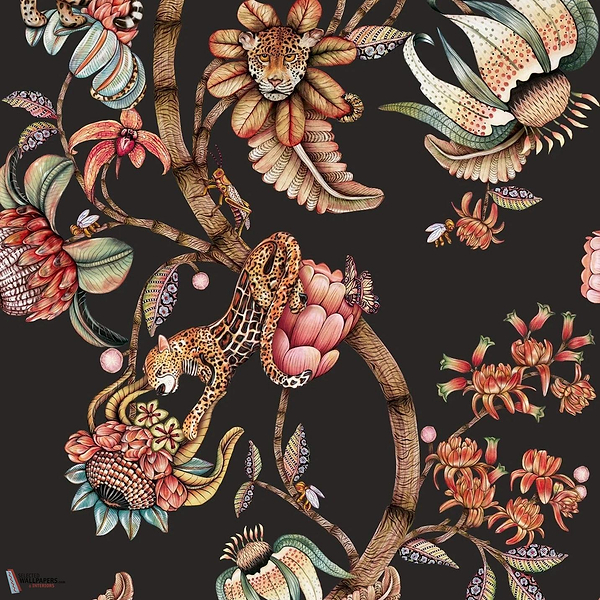 Protea Panthera behang-Cole & Son-Onyx-Rol-Selected Wallpapers-Interiors