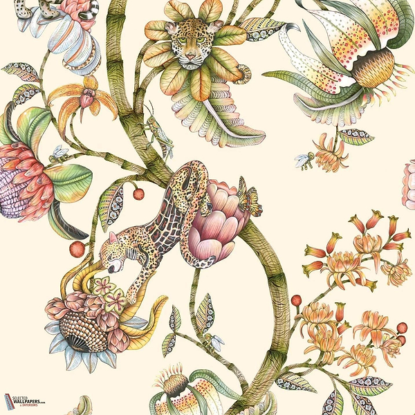 Protea Panthera behang-Cole & Son-Stone-Rol-Selected Wallpapers-Interiors