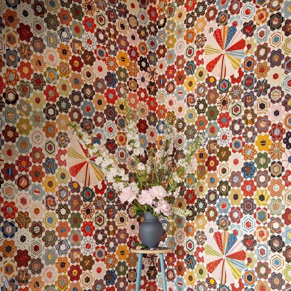 Quilt behang-Pierre Frey-Selected Wallpapers-Interiors