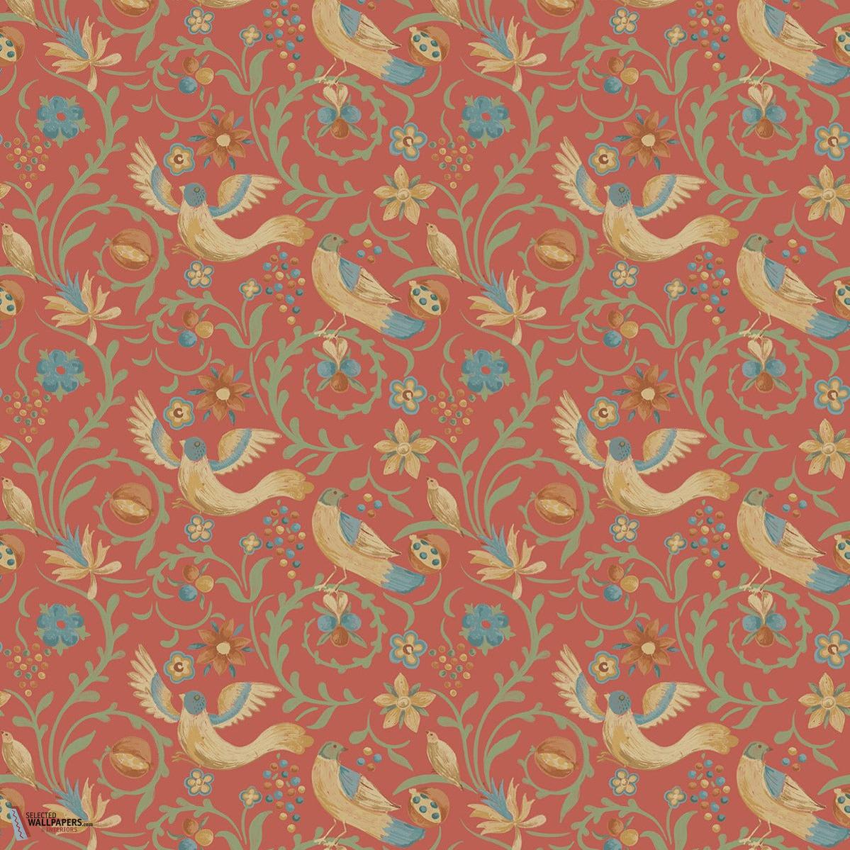 Royal Court behang-GP&J Baker-Red-Rol-Selected Wallpapers-Interiors