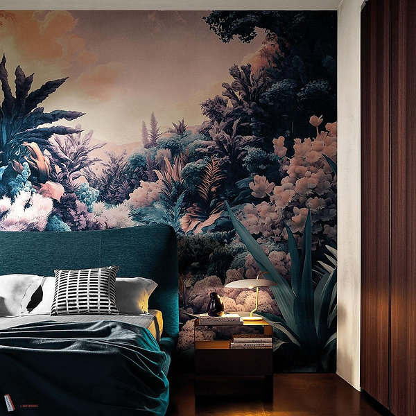 Silent Fronds behang-behang-LondonArt-Selected Wallpapers &amp; Interiors