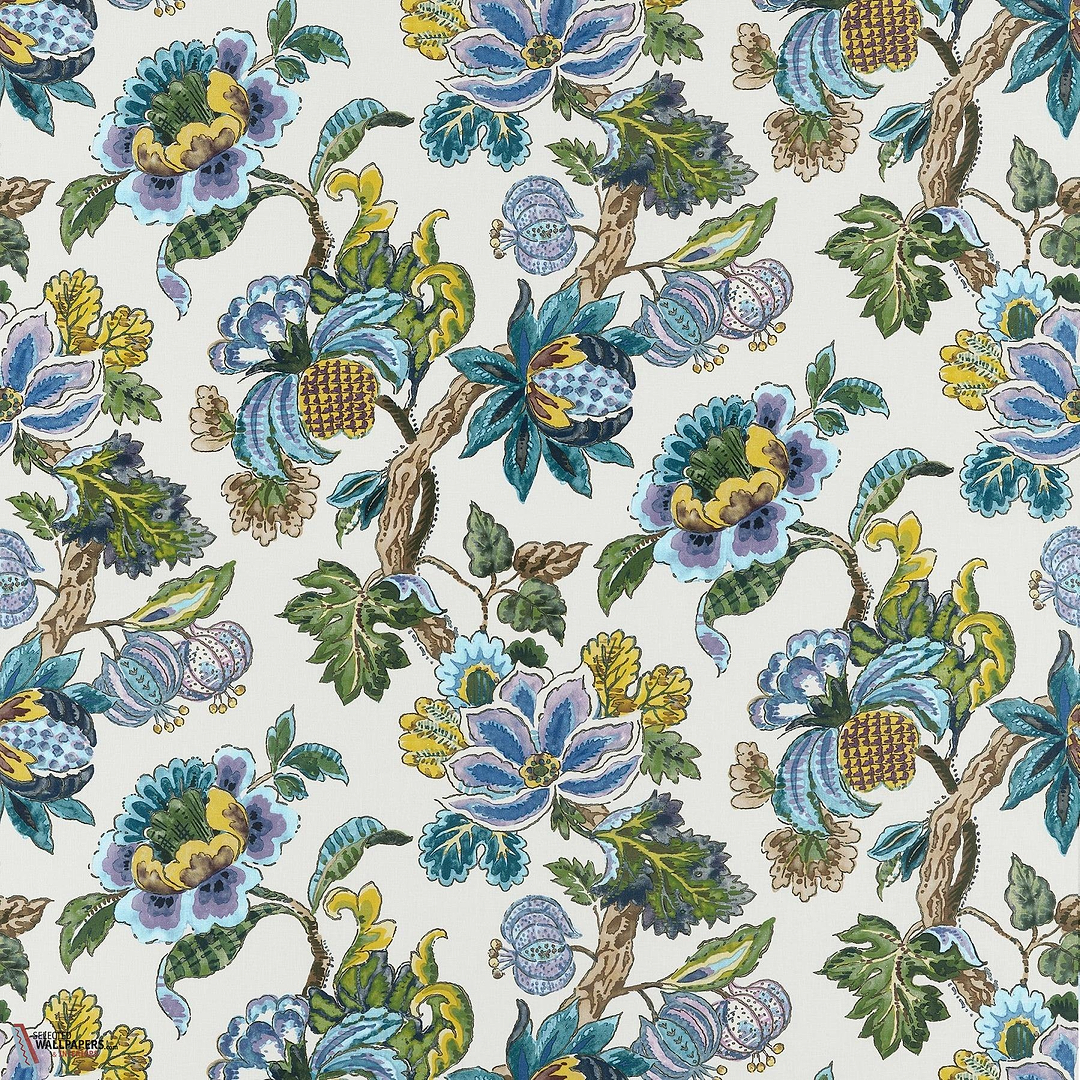 Stockbridge behang-Anna French-Lavender and blue-Rol-Selected Wallpapers-Interiors