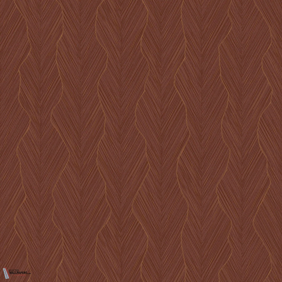 Strie behang-Casamance-Bordeaux/Cuivre-Rol-Selected Wallpapers-Interiors