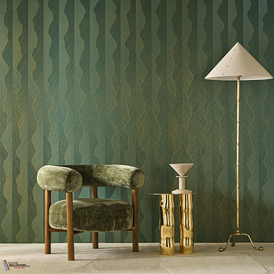 Strie behang-Casamance-Selected Wallpapers-Interiors