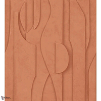 Stuc behang-Casamance-Terre de Sienne-Set-Selected Wallpapers-Interiors
