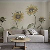 Sunflowers Tapete-Sandberg-Selected Wallpapers-Interiors