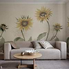 Sunflowers Tapete-Sandberg-Selected Wallpapers-Interiors