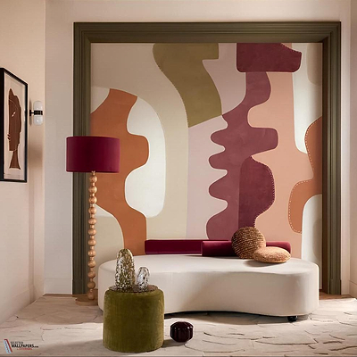 Tannea behang-Casamance-Selected Wallpapers-Interiors