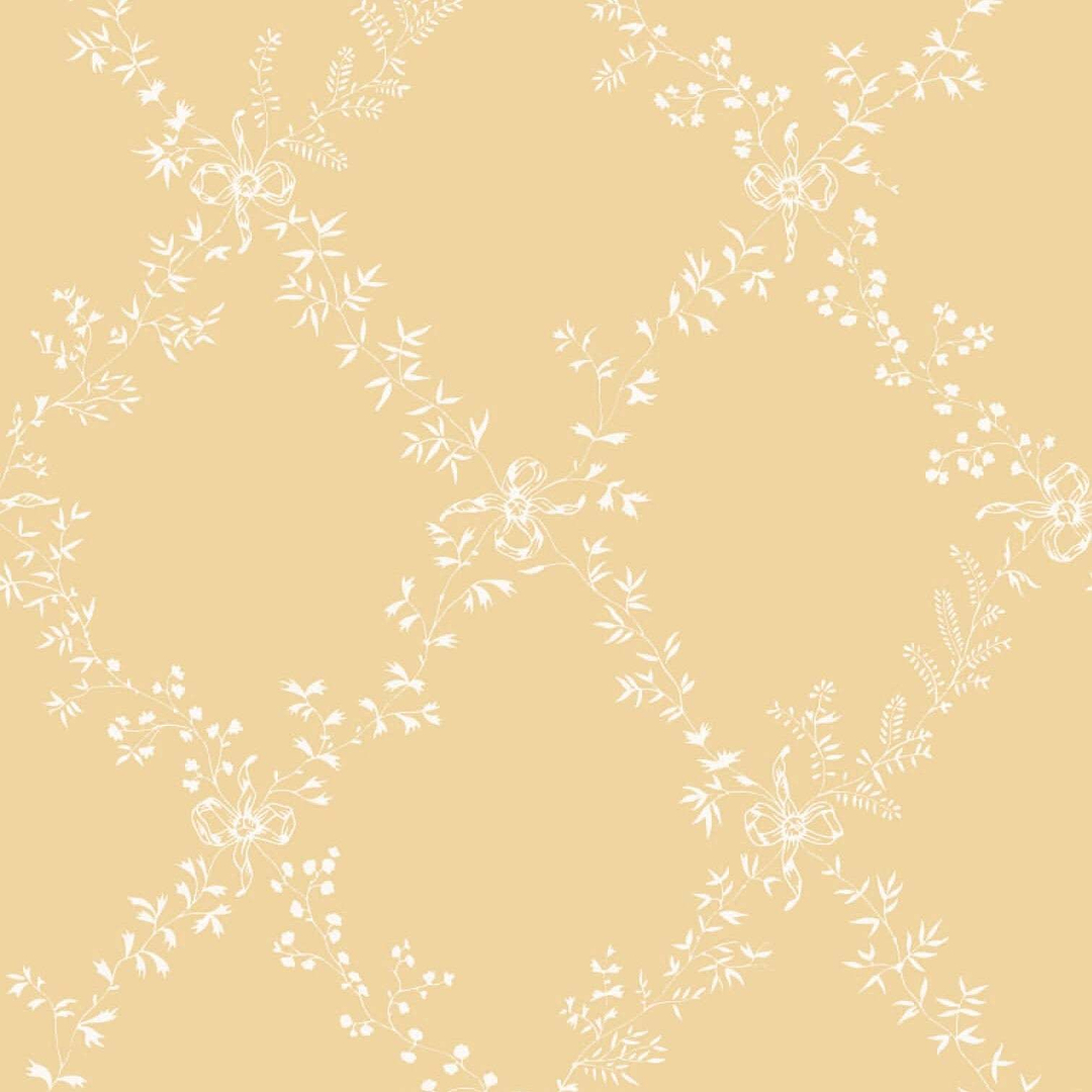Toile Trellis-Behang-Tapete-Farrow & Ball-Dorset Cream-Rol-BP644-Selected Wallpapers