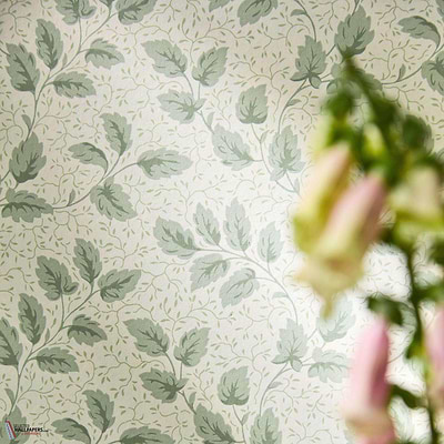 Tomato leaf behang-Sanderson-Selected Wallpapers-Interiors