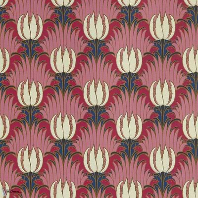 Tulip and Bird-behang-tapete-wallpaper-Morris & Co-Amaranth & Blush-Rol-Selected-Wallpapers-Interiors