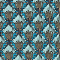 Tulip and Bird-behang-tapete-wallpaper-Morris & Co-Opal & Seafoam-Rol-Selected-Wallpapers-Interiors