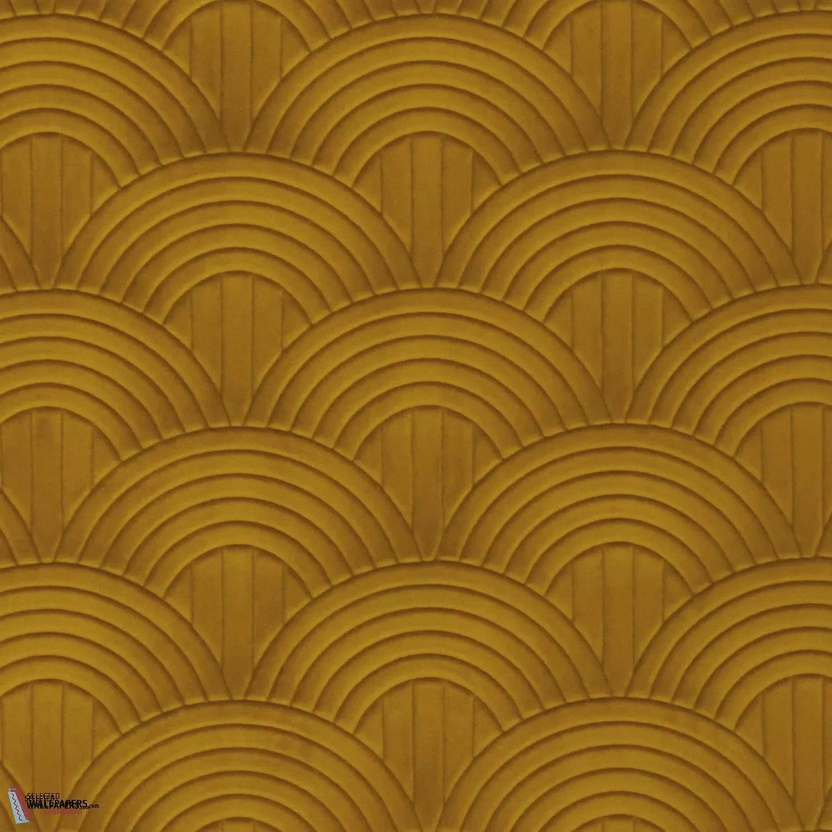 Volutis-Casamance-wallpaper-behang-Tapete-wallpaper-Moutarde-Meter (M1)-Selected Wallpapers