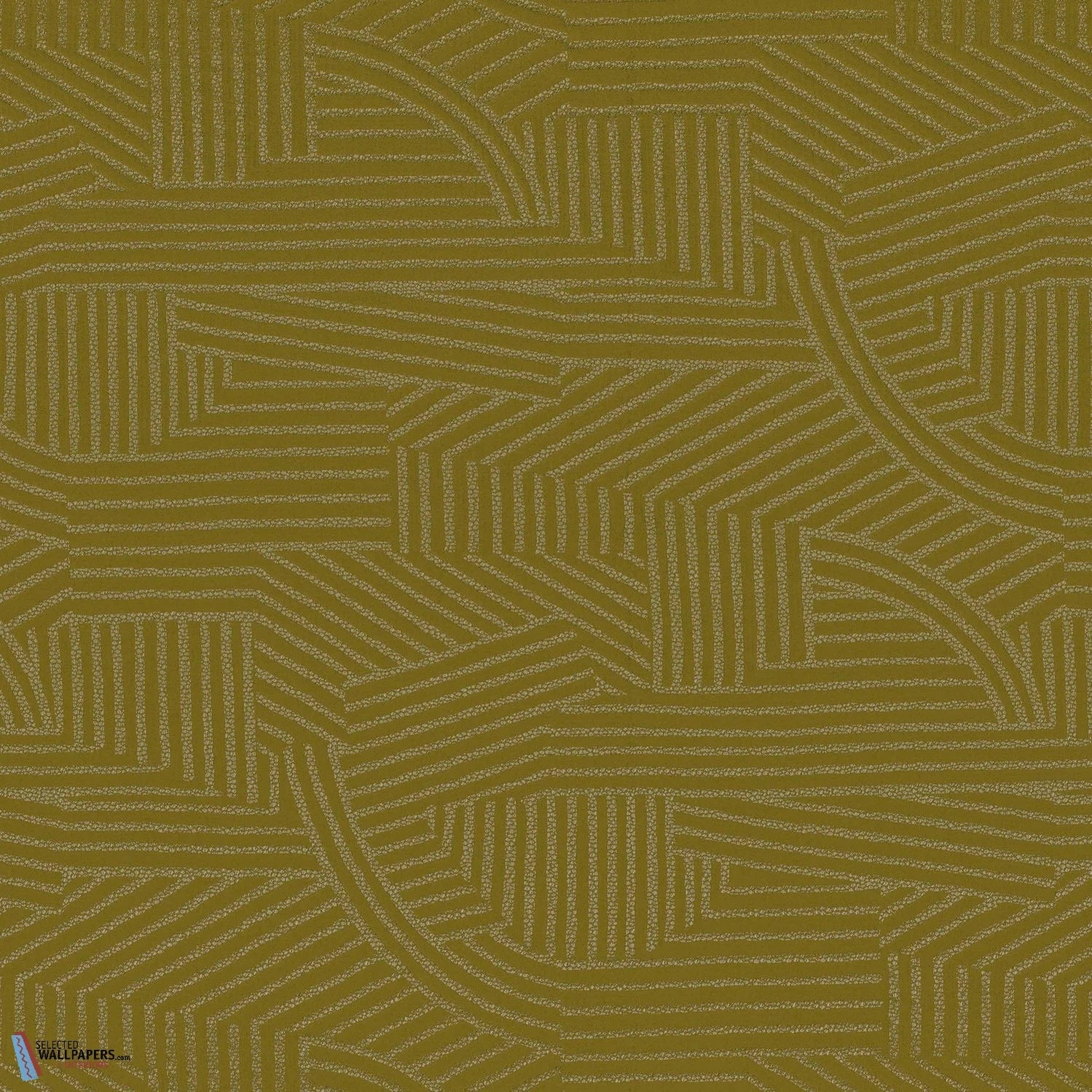 Vraisemblance Stof-Casamance-Olive-Meter (M1)-Selected-Wallpapers-Interiors