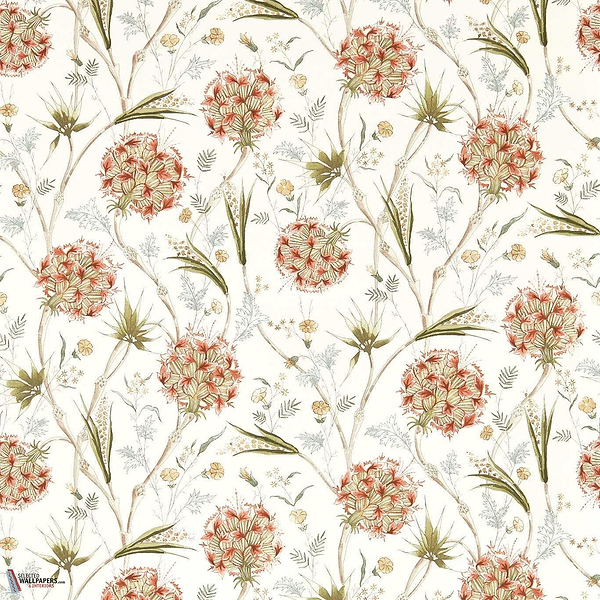 Wallichi behang-Zoffany-Russet/olive-Rol-Selected Wallpapers-Interiors
