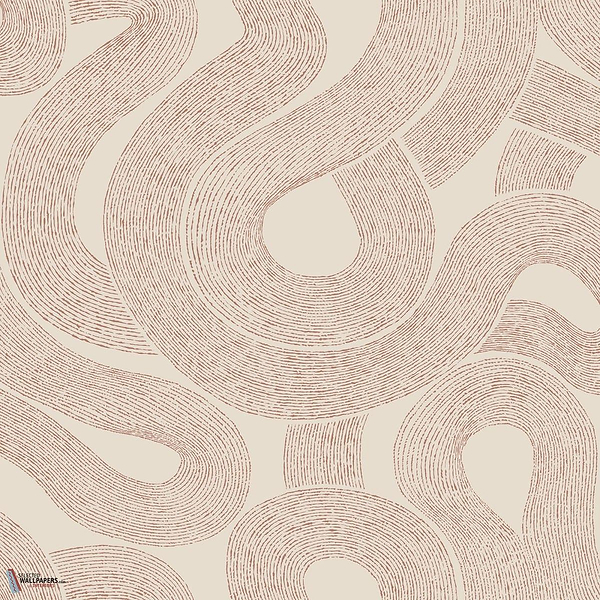 Zen wallpaper-Sandberg-Terracotta-Roll-Selected Wallpapers-Interiors