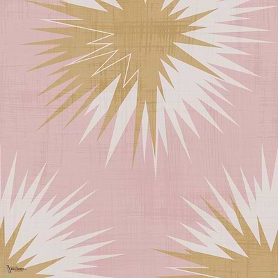 Soft Thistle behang in Rose Quartz & Gold van Cole & Son