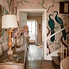 Edo Textile wallpaper in Peony by Coordonne — interior